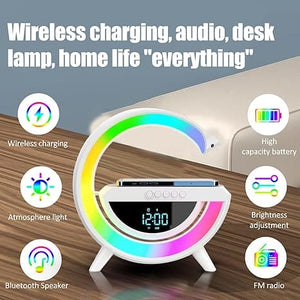 Led Wireless Charger Speaker