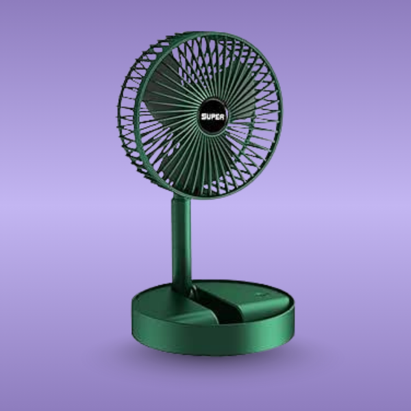 Rechargeable folding fan